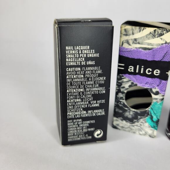 MAC Alice + Olivia Nail Lacquer "So Rich So Pretty" Purple Shimmer NEW - Picture 3 of 10